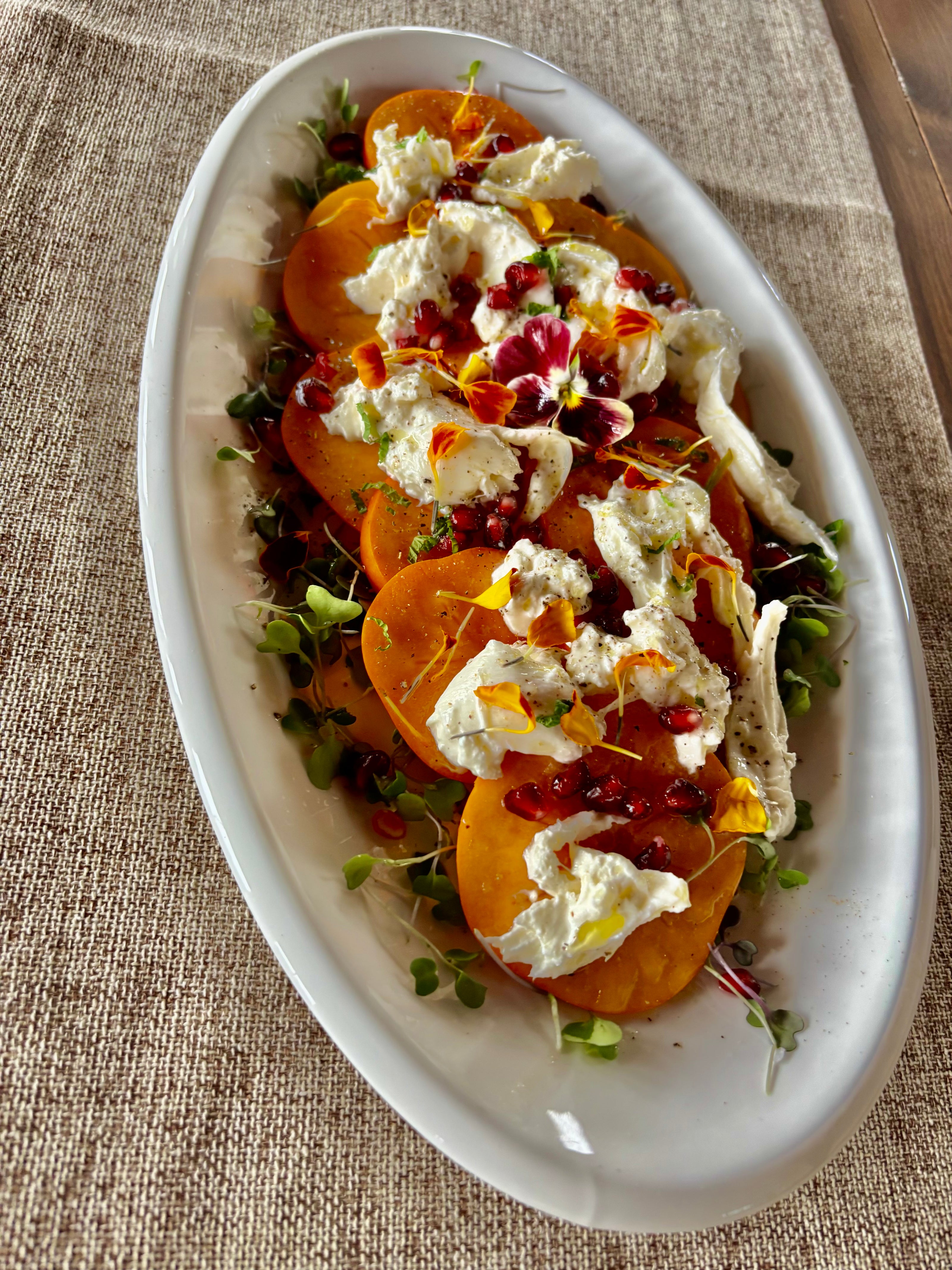 Persimmon Burrata Recipe